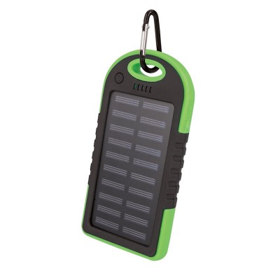 POWER BANK SOLARE ricarica Emergenza con presa USB e 1 Microusb 5000mAh "Force" #X24E