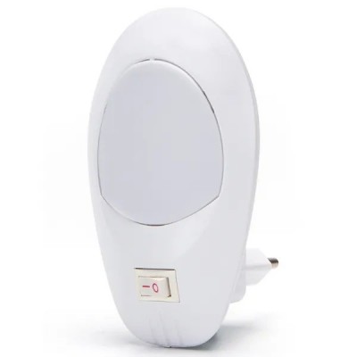 PUNTO LUCE NOTTURNA LED 1W 30LM AC230V C/INT. BIANCA F. #X45G