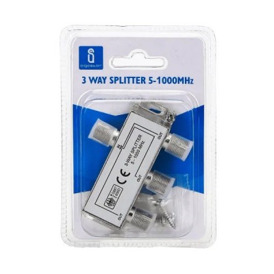 PARTITORE SPLITTER SDOPPIATORE 3 USCITE LINEA TV ANTENNA 5-1000MHZ #X47G