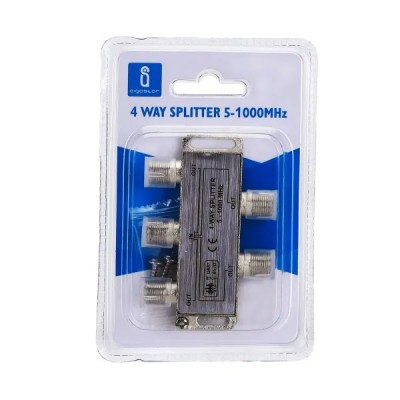 PARTITORE SPLITTER SDOPPIATORE 4 USCITE LINEA TV ANTENNA 5-1000MHZ #X48G