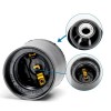 PORTALAMPADA E27 PASSAFILO NERO AC230V #X66G