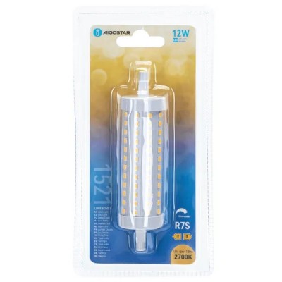lampada led R7S 12W 2700k 1521LM 118mm 29D. Aigo #X22G