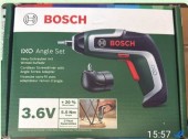 AVVITATORE compatto BOSCH ricar. LI-ION 3,6V CON KIT ANGOLARE coppia 5,5Nm #X81G