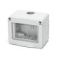 SCATOLA A PARETE IMPERMEABILE PROTETTA A 3 VIE PER 3 FRUTTI AD INCASSO serie civile ABM compatibile Bticin Matix #241B