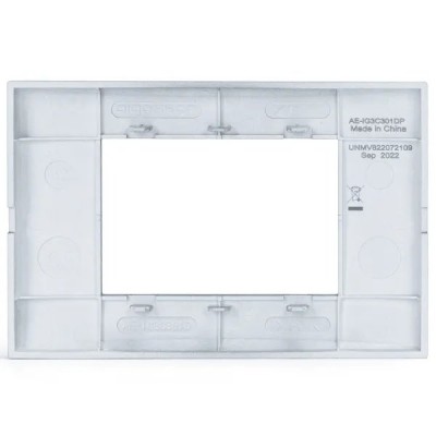 CORNICE PLACCA 3 MODULI  SERIE CIVILE AVP *compatibile P-l-a-n-a GRIGIA #291R