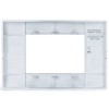 CORNICE PLACCA 3 MODULI  SERIE CIVILE AVP *compatibile P-l-a-n-a GRIGIA #291R