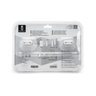 CAMPANELLO SENZA FILI- PULSANTE (pila mn21) - 2 RICEVITORI INTERNI AC230/250V #1195B