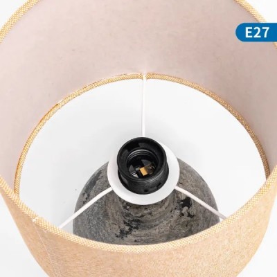 LAMPADA LUCE DA TAVOLO E27 MAX60W VASO CERAMICA AC230/250V PER INTERNI #X96G