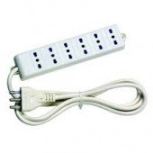 MULTIPRESA 6 USCITE BIPASSO 10/16A 2p+t 5E-6 AC230V (#272 5A6272)