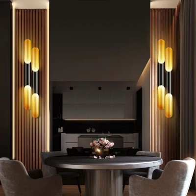 LAMPADA LUCE DA PARETE E27 Max60W APPLIQUE AC230/250V PER INTERNI Alum.neo "Aigo" #X88G