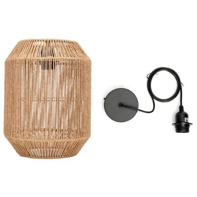 LAMPADA LUCE DA PARETE E27 Max60W SOSPENSIONE AC230/250V PER INTERNI corda "Aigo" #X17H