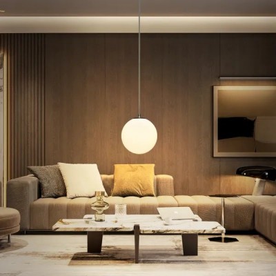 LAMPADA LUCE DA PARETE E27 Max40W SOSPENSIONE AC230/250V PER INTERNI VETRO BIANCA "Aigo" #X89G