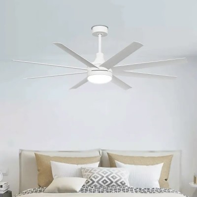 VENTILATORE DA SOFFITTO SBATTIARIA 8 PALE CON LUCE LED 6 VEL. "Aigo" #85G