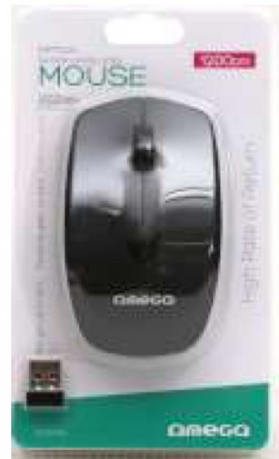 MOUSE PC WIRELESS 1200DPI Omega Om229b "Force" #X22H