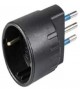 ADATTATORE SCHUKO A SPINA 10A 2P+T NERA #292C