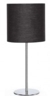 LAMPADA DA TAVOLO CON PARALUME NERA AC230V ATTACCO E14 "Aigo" #X67H