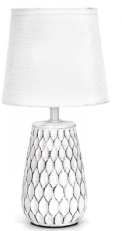 LAMPADA DA TAVOLO CON PARALUME BIANCA AC230V ATTACCO E14 "Aigo" #X66H