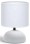 LAMPADA DA TAVOLO CON PARALUME BIANCA BASE CERAMICA AC230V ATTACCO E14 "Aigo" #X68H