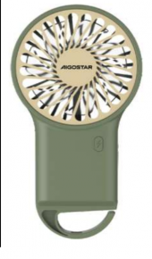 VENTILATORE RICARICABILE 16CM LI-ION "Aigo" #X38I