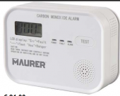 ALLARME RILEVATORE MONOSSIDO CARBONIO MAURER #X12I