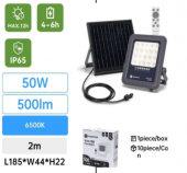 kit solare lampada 50W 500lm 6500k alimentata pannello solare ip65 Aigo #X97H