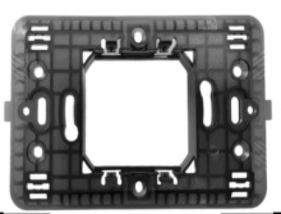 SUPPORTO A 2 MODULI PER SCATOLA INCASSO serie civile a parete ABM AIGO compatibile Btic Matix #X76H