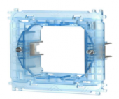 SUPPORTO A 2 MODULI PER SCATOLA INCASSO serie civile a parete ABL AIGO compatibile Btic Living #X83H