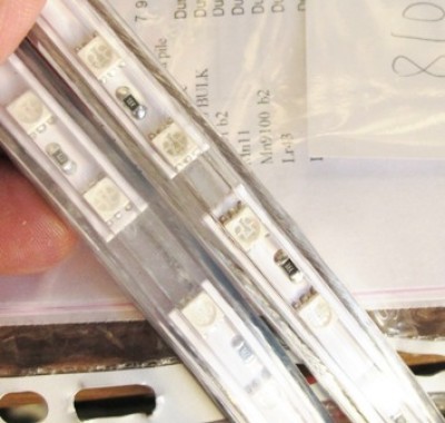 1M STRISCIA LED 220V LUCE BIANCO FREDDO W IP68 (#457 COD. 73220MW) *AL METRO