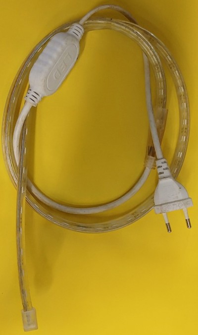 1M STRISCIA LED 220V LUCE BIANCO FREDDO W IP68 (#457 COD. 73220MW) *AL METRO