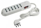 MULTIPRESA 6 Prese 10/16A con interruttore laterale AC230V 5E-6NK (#281 5A6281)