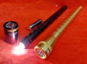 TORCIA SUPERKRIPTON ALLUMINIO ALTA QUALITA' RAF04 (STILOAA x4) FASCIO REGOLABILE ANCHE USO CANDELA CON LUCE DIFFUSA(#545 COD.71RAF04) 