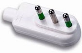 SPINA 16A RIBASSATA AC230V 2P+T E16 BUSTA 5E16P (#290A 596290A)