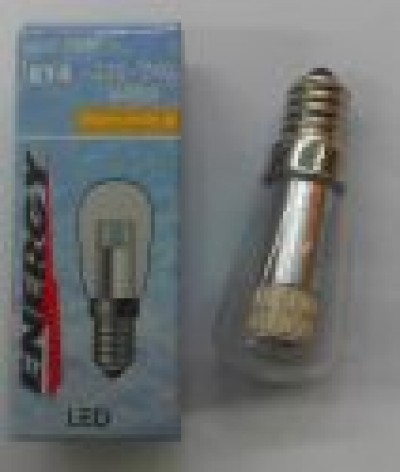 LAMPADINA E14 T26 LED 3W AC230V PER USO CAPPA CUCINA LUCE CALDA 2700K (#389B)