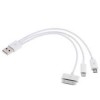 CAVO DI RICARICA DA USB A IPHONE / SAMSUNG / MICROUSB (#828A cod.93USB3)