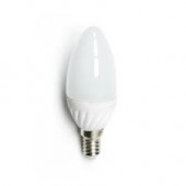 LAMPADINA LED E14 OLIVA 5W WW BIANCO CALDO 3000k 25000H CERAMICA ALTA QUALITA (#393X Cod.73E145WWCERC)