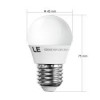 LAMPADINA E27 PALLINA WW BIANCO CALDO 3000K 25000H CERAMICA ALTA QUALITA (#394X COD.73E273WW) 