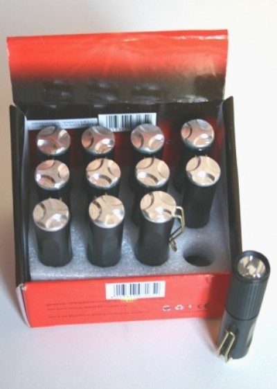 TORCIA LED 1 LED 1W (PILA AAA x1 N.I.) MINI CON CLIP TASCHINO/FASCIA (#483A)