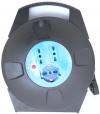 PROLUNGA 8 METRI AVVOLGITORE / N.3 PRESE BIPASSO 10/16+SCHUKO AC230V 5r-J1 (#247 506247)