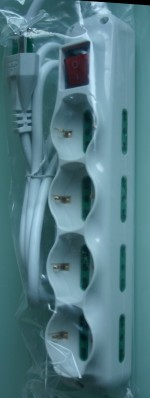MULTIPRESA N.4 SCHUKO/10/16 + N.8 10/16A CON INTERRUTTORE AC230V 5E-12K (#270 5A6270)