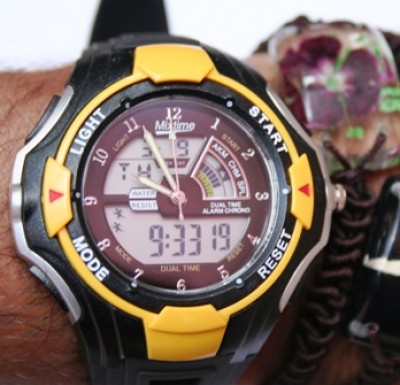 Orologio Mixtime ANALOGICO/DIGITALE giallo (pile2025+377 inc.) (#723 cod.81OR8006)