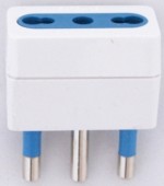 Adattatore bipasso 10/16A AC230V con spina 16A sl1032 (#302 596302)
