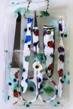 OFFERTA SET lotto 72 PEZZI KIT MANICURE 5 PEZZI con custodia M150 (#762)