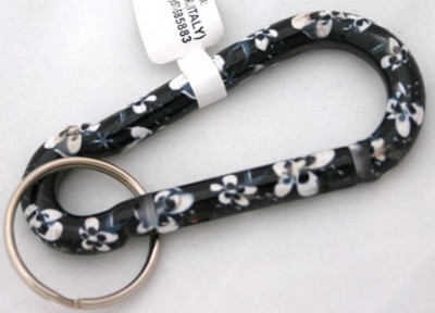 MOSCHETTONE BIANCO/NERO PICCOLO 8CM *NO CLIMB. (#618 COD.81MR)