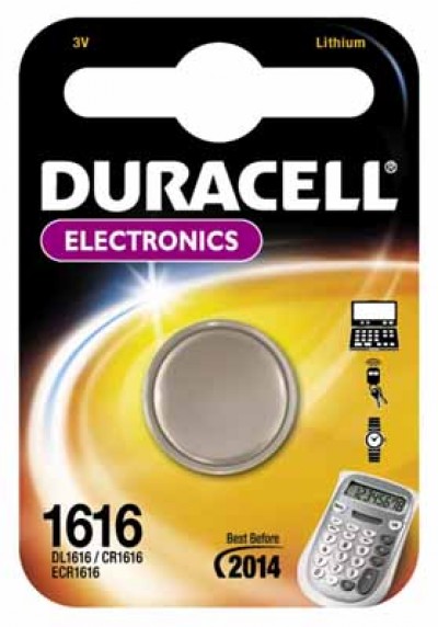 Pila DL 1616 3V litio Duracell ultra M3 bottone (#34 111034)