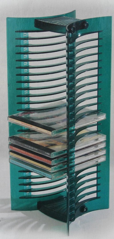 PORTA CD/DVD/BR A COLONNA 24 posti (colori: giallo verde blu rosso ghiaccio) #780