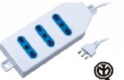 MULTIPRESA CIABATTA TRE POSTI 10/16A BIPASSO AC230V 5SL2203 (#258 5A6258)