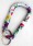MOSCHETTONE BIANCO E FIORI "C" 76x43MM (#605 cod.81MC) *NOT CLIMBING