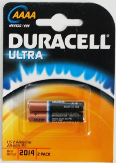 2 PILA AAAA MX2500 1,5V ALCALINA DURACELL MINIMICROSTILO #9 111009