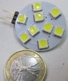 Lampada G4 LED 1.8W 12V W Bianco freddo (*rotonda LATERALE) (#358 cod.73G41.8WL)